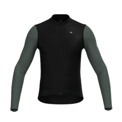 Alitios Men's Black/Moss Long Sleeve Vertos Jersey