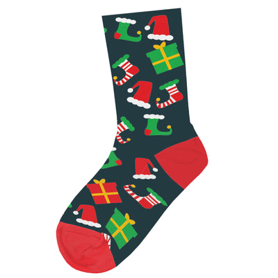 Holiday Elf Red Socks