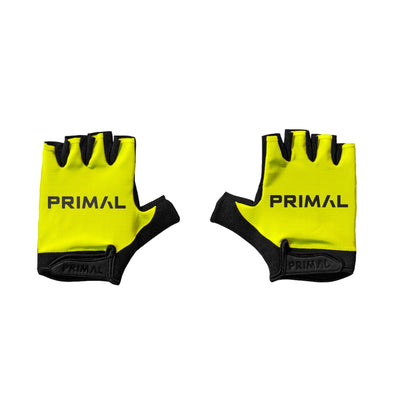 Yellow Highlighter Short Finger Gloves