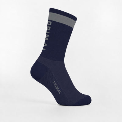 Navy & Grey Stripe Tall Sock