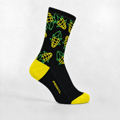 Neon Corn Tall Socks