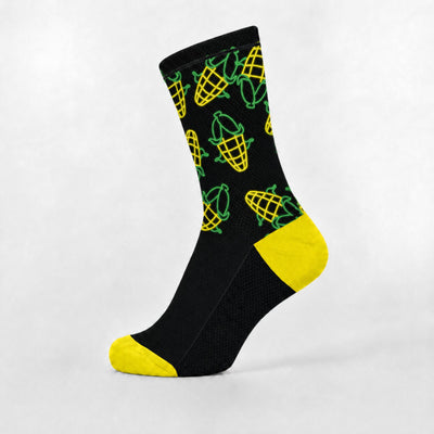 Neon Corn Tall Socks