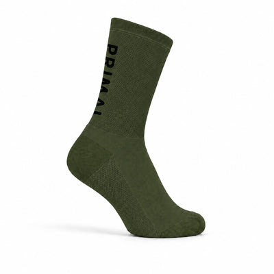 Primal Logo 2.0 Army Green Tall Socks