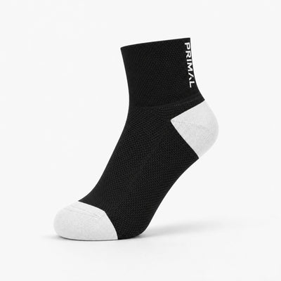 Primal Logo Black Mid Cuff Sock