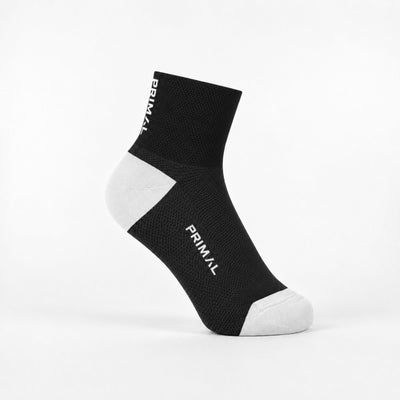 Primal Logo Black Mid Cuff Sock
