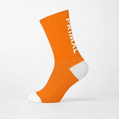 Primal Logo Neon Orange Tall Socks