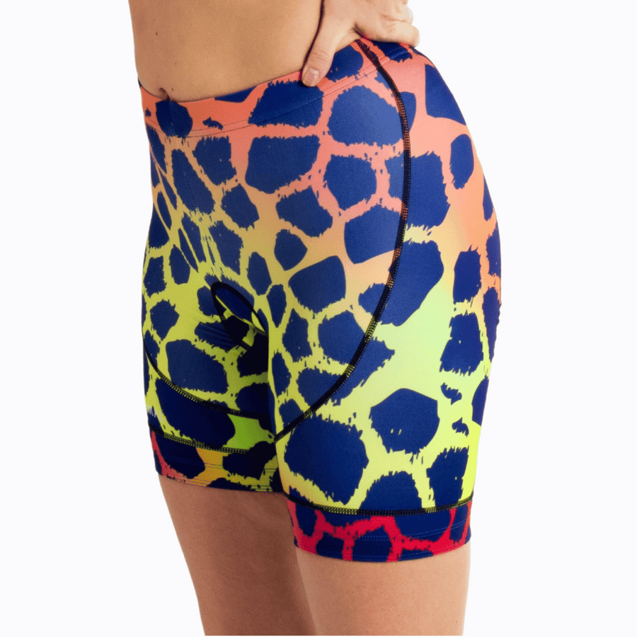 Giraffe Print Women's Evo Corsa Shorts