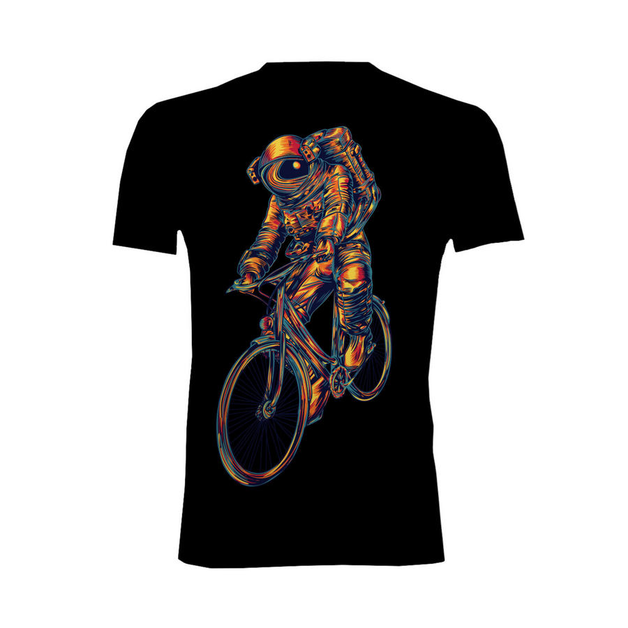 Space Rider 2.0 Men's Black T-Shirt