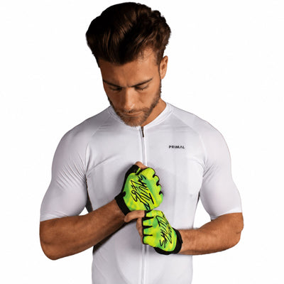 Shut Up Legs Neon Camo Short Finger Gloves