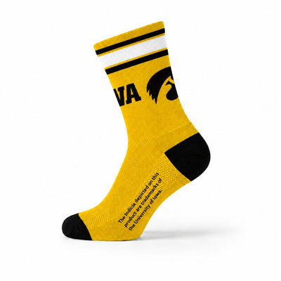 Hawkeyes Yellow Tall Socks