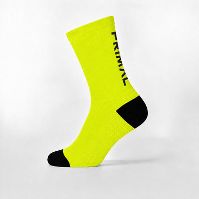 Neon Yellow Tall Socks