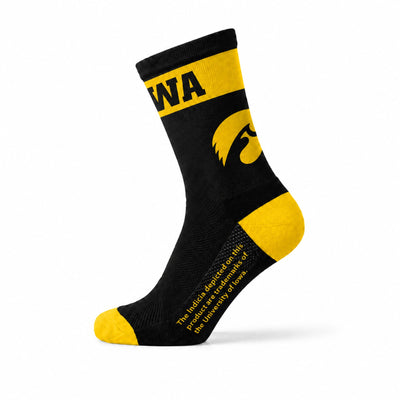 Hawkeye Black Tall Socks