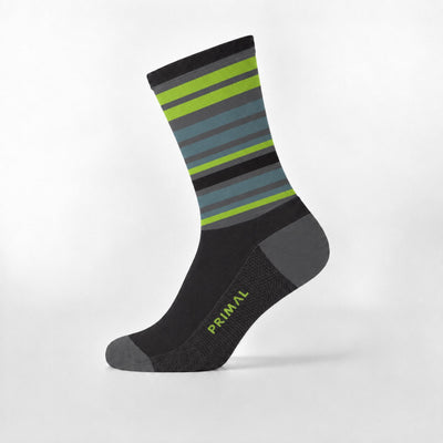 Stripes Green + Blue Socks