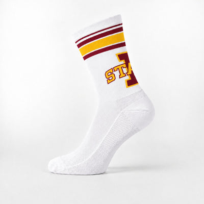 Iowa State White Tall Socks