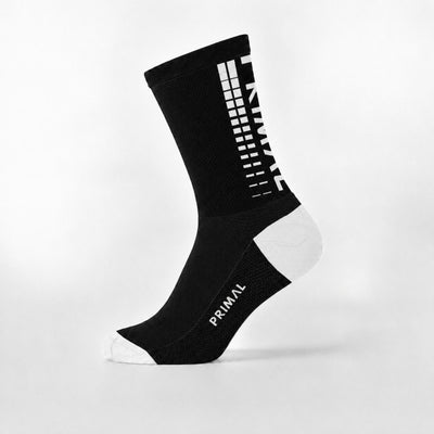Gradient Stripes Black + White Socks