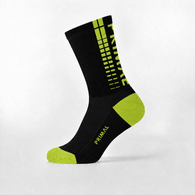 Gradient Stripes Black + Green Socks