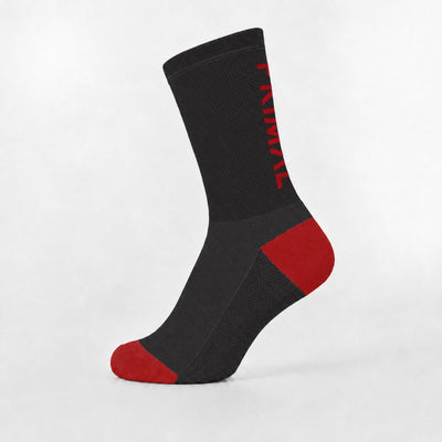 Primal Logo Crimson Tall Socks