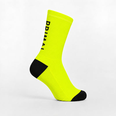 Neon Yellow Tall Socks