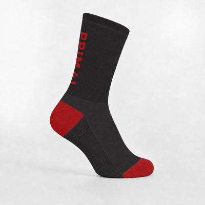 Primal Logo Crimson Tall Socks