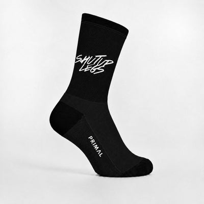 Shut Up Legs Black + White Socks
