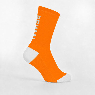 Neon Orange Tall Socks