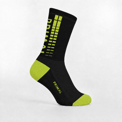Gradient Stripes Black + Green Socks