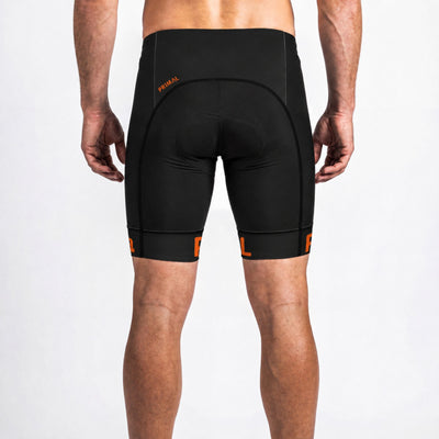 Lunix Men's Orange Prisma Shorts