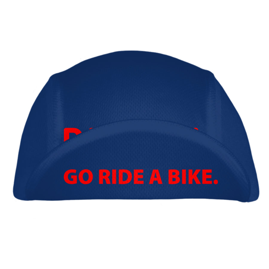 Go Ride a Bike Navy Cycling Cap