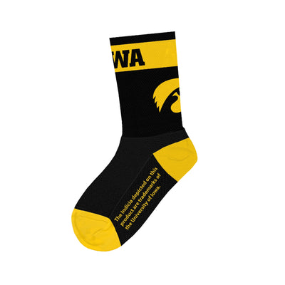 Hawkeye Black Tall Socks
