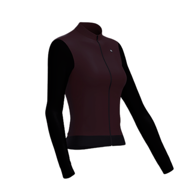 Alitios Women's Burgundy/Black Long Sleeve Vertos Jersey
