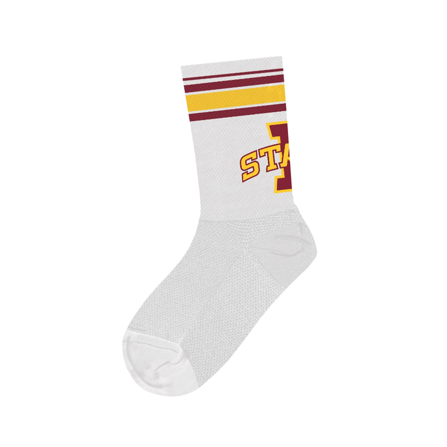 Iowa State White Tall Socks