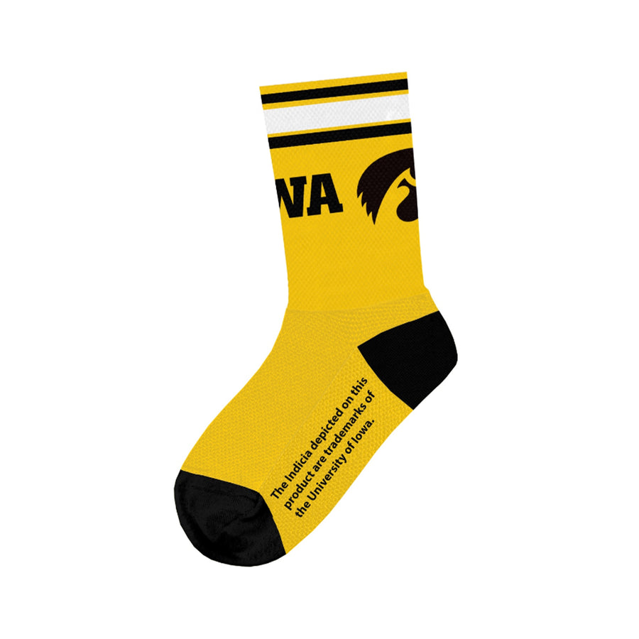 Hawkeyes Yellow Tall Socks