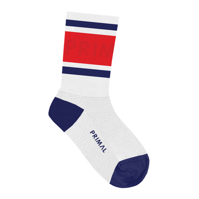 Stripes Red + Blue Socks