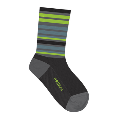Stripes Green + Blue Socks