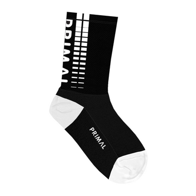 Gradient Stripes Black + White Socks