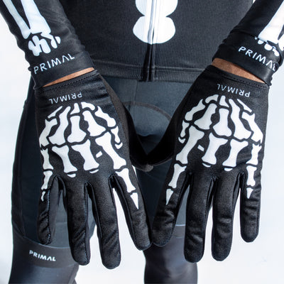 Skeleton Long Finger Gloves