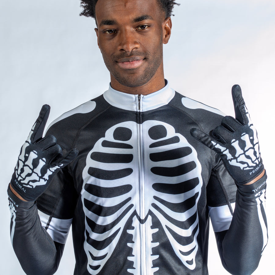Skeleton Long Finger Gloves