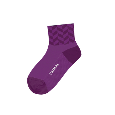 Chevron Purple Mid Socks