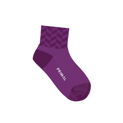 Chevron Purple Mid Socks