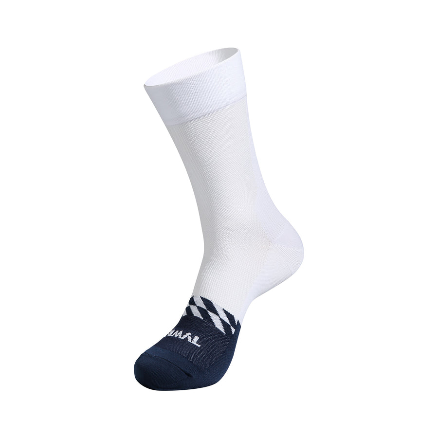 Alitios White + Navy Tread Socks