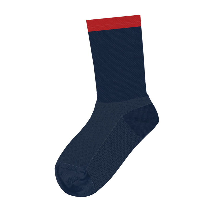 Red Collared Tall Socks