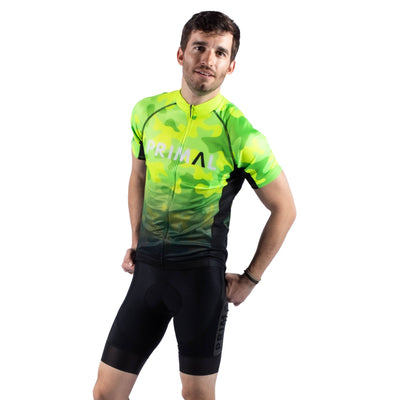 Neon Camo Men's Evo Cycling Jersey