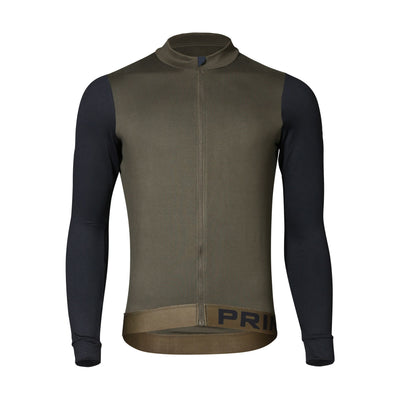 Alitios Men's Khaki/Black Long Sleeve Vertos Jersey