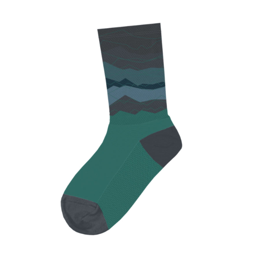 Mountain Green Tall Socks