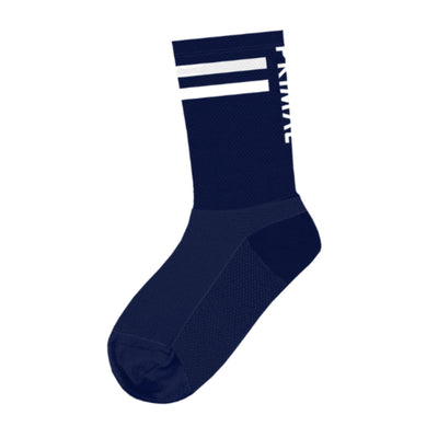 Navy Stripe Tall Socks