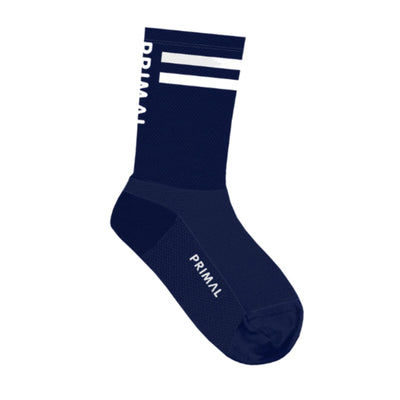 Navy Stripe Tall Socks