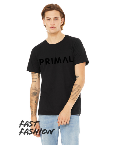 Primal Casual Men's Black T-Shirt