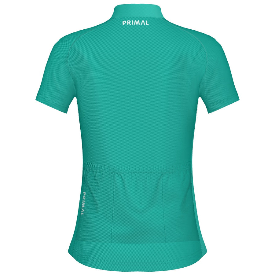 Solid Teal Women's Sport Cut Personalized Jersey