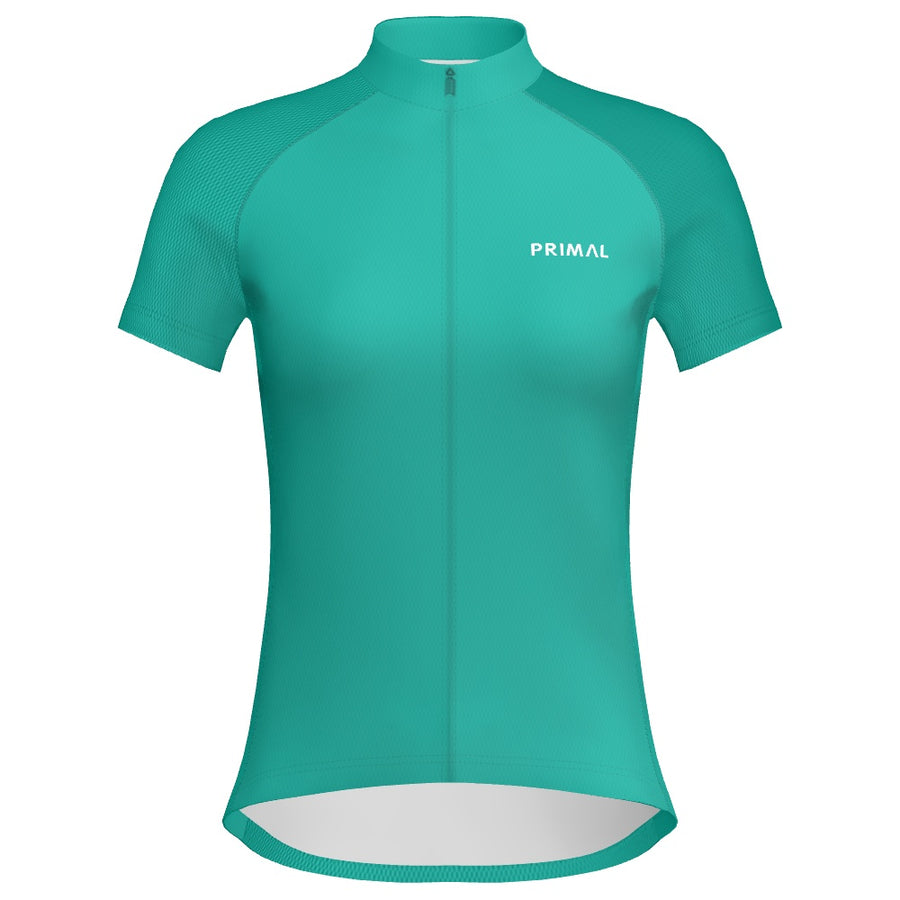Solid Teal Women's Sport Cut Personalized Jersey