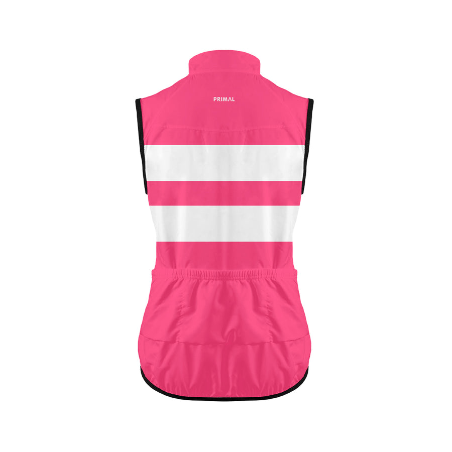 thumbnail image 2 of BIYINGEE Women's Reflective Cycling Vest - Pink Green XXL Size Moisture Wicking Bike Vest 2 of 14